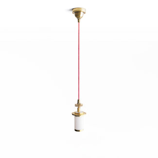 Classic Rechargeable pendant kit in antique brass for smaller shades