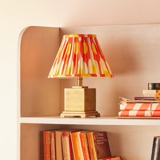 Walter cordless table lamp in antiqued brass