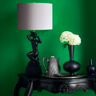 Thelma table lamp in black